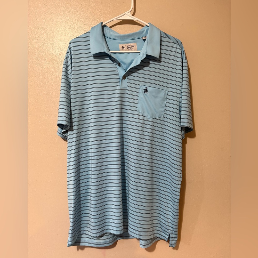 Original Penguin Striped Polo Shirt mens size XL